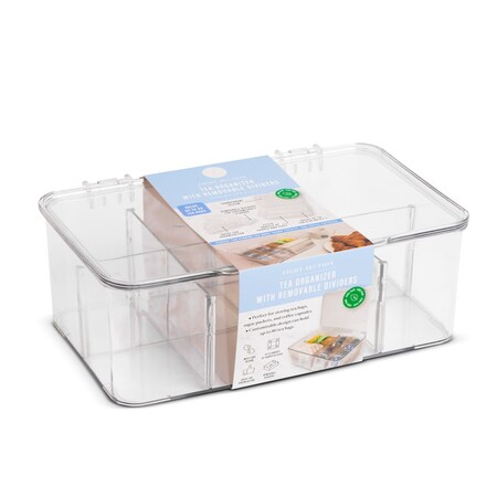Core Kitchen 8-Section Tea Organizer - Clear 51186